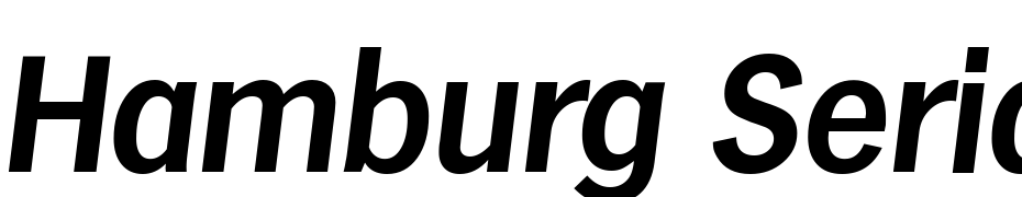Hamburg Serial Bold Italic Yazı tipi ücretsiz indir